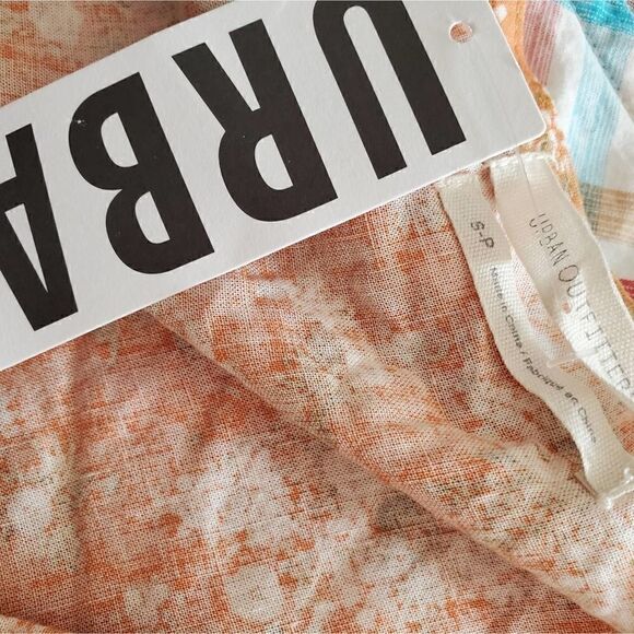 Urban Outfitters Orange & White Crop Top NWT - Picture 5 of 5